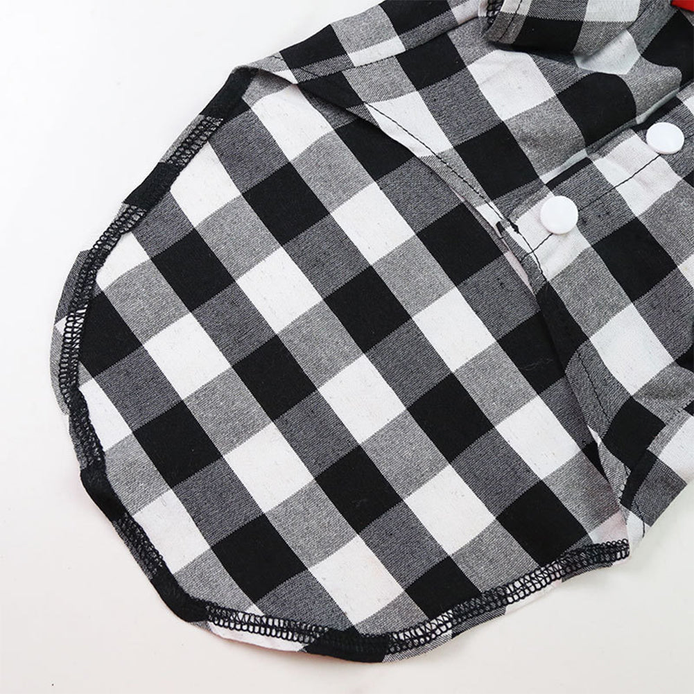 Dog Plaid Shirt Suit Wedding Dress For Teddy Small Medium Big Size Dog Pet Clothes Cat Spring Summer Autumn Wear