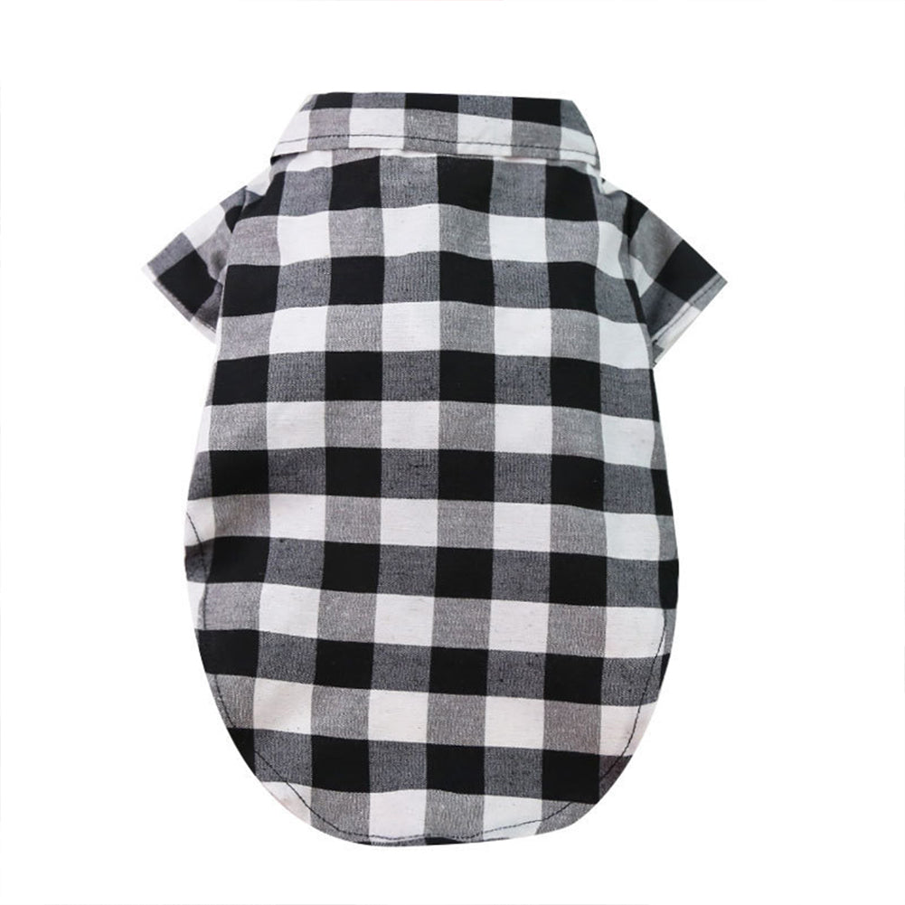 Dog Plaid Shirt Suit Wedding Dress For Teddy Small Medium Big Size Dog Pet Clothes Cat Spring Summer Autumn Wear